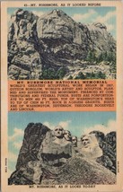 Mt. Rushmore National Memorial South Dakota Postcard PC510 - £3.97 GBP
