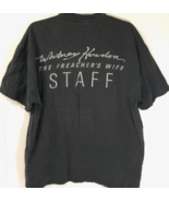 Whitney Houston Japan Tour Staff Preacher&#39;s Wife VTG 90s Black T-Shirt XL - £113.19 GBP