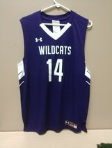 Under Armour Northwestern Wildcats New SZ LArge BASKETBALL JERSEY #14 Mens - £16.42 GBP