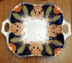 Royal Albert Crown China England Square Open Handled Dish Tray Plate 6&quot;X6&quot; Vtg - £8.54 GBP