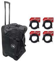Rolling Speaker Bag Carry Case For Thump12A &amp; Thump12Bst+(4) Xlr Cables - $274.99
