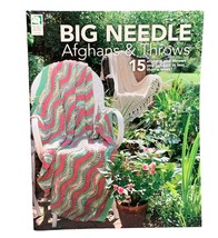 Big Needle Afghans &amp; Throws Knitting Pattern Book - £6.19 GBP