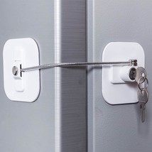 Fridge Lock,Refrigerator Locks,Freezer Lock With Key For Child Safety,Locks To L - £22.37 GBP