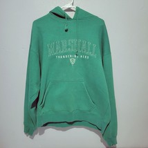Marshall University NCAA Mens Hoodie Sweatshirt Medium Green Last Pic Small Hole - £12.75 GBP