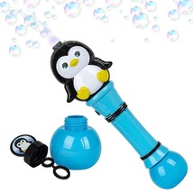Light Up Penguin Bubble Blower Wand - 12 Inch Illuminating Bubble Blower... - £33.30 GBP