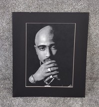 2pac Poster Sketch Matted Print Pencil Charcoal Drawing 2 Pac Tupac Art - £19.31 GBP