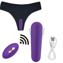 Vibrating G Spot Bullet With Thong For Women Wireless Remote Control Usb Recharg - £25.16 GBP