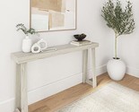 Modern Solid Wood Console Table, 56 Inch, Sofa Table, Narrow Entryway Ta... - £208.53 GBP