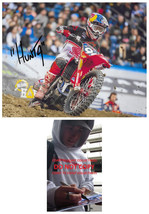 Hunter Lawrence Signed 8x10 Photo COA Proof Autographed Supercross Motocross, - £85.04 GBP