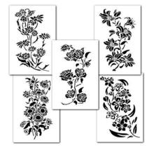 Mixed Flower Painting Stencils Wall Decorating Airbrush Craft 14&quot; Templa... - £11.57 GBP