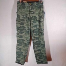 New Women&#39;s 2/26 Camo Crop High Rise Straight Jeans Pants By Universal Thread - $14.99