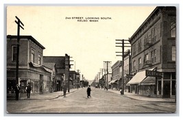 2nd Street Vista Ricerchi South Wilbur Washington Wa Unp B&amp;w DB Cartolina G19 - £13.60 GBP