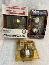 Lot Of 3 Master Lock Kwikset Defiant Deadbolt Sets - Open Boxes! NO KEYS. - £18.60 GBP