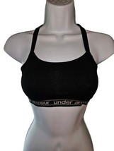 Under Armour Women UA Crossback Sports Bra Black Size Small Mid Bra - $8.58