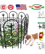 Sturdy Decorative Garden Fence - 24&quot; High Ribbed Iron for Stylish Borders - $1,255.31 MXN