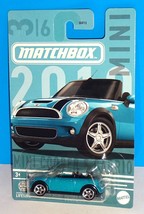 Matchbox 2024 Mini Cooper Series 3/6 2010 Mini Cooper S Cabrio Blue - £3.19 GBP