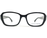 Cole Haan Brille Rahmen CH5004 001 Schwarz Grau Quadratisch Voll Felge 5... - $41.71