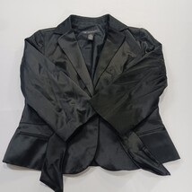 INC International Concepts Women's Black Cotton Blend Blazer Jacket Size Medium image 14