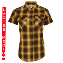 Dixxon Flannel - Gold Rush Bamboo Shirt - Short Sleeve - Women&#39;s Medium - £54.49 GBP