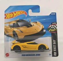 Hot Wheels 2025 Case E 2020 Koenigsegg Jesko YELLOW #125 Protector FREE - $6.58