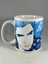 Blue Hawaiian Print Theme Elvis Presley Illustrated Coffee Mug - $14.25