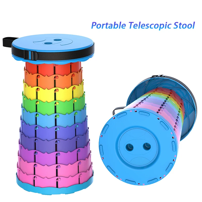 Portable Telescopic Stool Outdoor Furniture Retractable Beach Chairs Folding - £39.79 GBP+