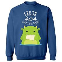 Error 404 Gender Not Found Agender Pronouns - Sweatshirt Royal Blue - £43.91 GBP