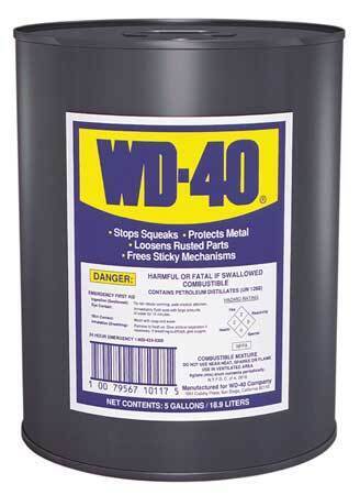 Wd-40 49012 General Purpose Lubricant, -60 To 300 Degrees F, 5 Gal Pail, Amber