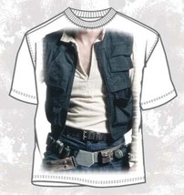 Star Wars: Han Solo Costume Print T-Shirt 2XL (Adult) *NEW* - £15.62 GBP