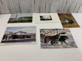 lot of 5 Postcards un-posted Canada, Outer Banks USA, Gwynedd UK - £7.69 GBP