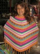 Poncho made with alpaca wool, outerwear  - $85.00