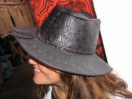 Goucho leather stetson, western hat of south America  - £34.07 GBP