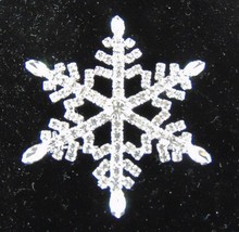 Gorgeous rhinestone snowflake brooch pin NEW P1732 - £11.74 GBP