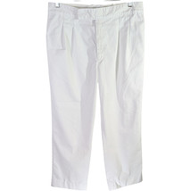 UTY Apparel White Work Pants Mens Size 38 Ivory Pleated Waiter Vintage (... - $29.45