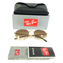Ray-Ban Sunglasses RB3694 JIM 001/51 Gold Square Frames with Brown Lenses - £115.97 GBP