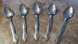 5 Piece Stainless Steel CustomCraft Teaspoon Korea, Japan &amp; Taiwan  Monogram G - £5.98 GBP