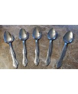 5 Piece Stainless Steel CustomCraft Teaspoon Korea, Japan & Taiwan  Monogram G - $145.59 MXN
