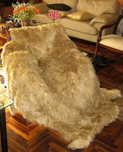 Fur bedspread,Suri Alpaca Fur,pelt Planket,King size  - $1,515.00