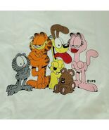 Garfield Odie Nermal Pookie Arlene Embroidered Short Sleeve T-Shirt Size... - €43,34 EUR