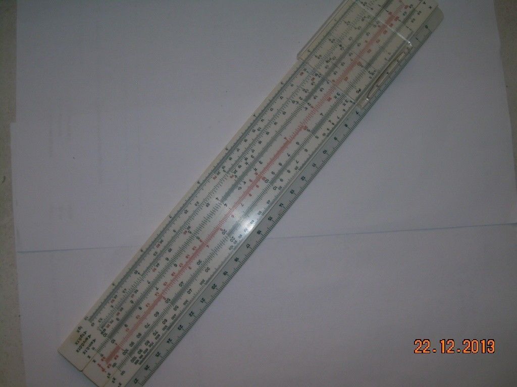 Vintage Soviet Russian Ussr  Logarithmic Sliding Rule 1979 In Original Case - $14.84