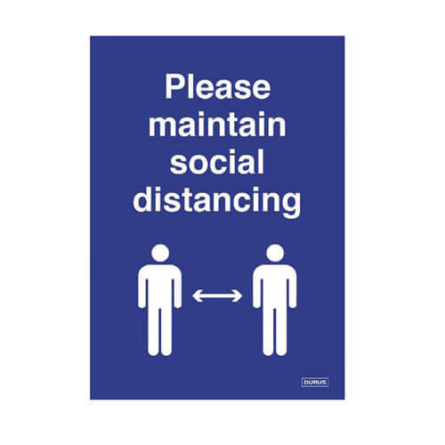 Durus Tent Stand (100x150mm) - Social Distance - $31.67