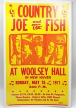 Country Joe &amp; The Fish Concert Poster 1971 Woolsey Hall New Haven Connec... - £5.60 GBP