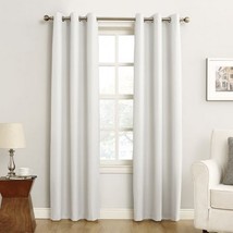 Sun Zero Cooper Textured Thermal-Lined Blackout Energy-Efficient Grommet Curtain - £8.73 GBP