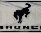 Ford Bronco White Flag 3X5 Ft Polyester Banner USA - $15.99