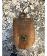 vintage wooden 5&quot; pulley block tackle - $40.66 CAD