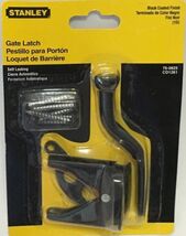 Black Wrought Steel Gate Latch for outdoor cellar door hatchway Stanley ... - $24.80