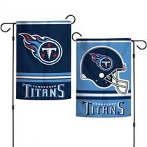 TENNESSEE TITANS 2-SIDED 12&quot;x18&quot; GARDEN FLAG NEW &amp; OFFICIALLY LICENSED - £10.33 GBP
