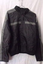 Mens H S C NWOT Black and Charcoal Long Sleeve Jacket Size Large - $21.95