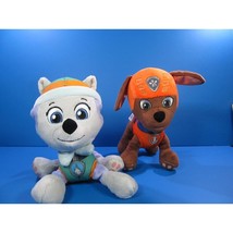 Nickelodeon Paw Patrol Everest &amp; Zuma Plush Toys 9&quot; lot of 2 - $16.83