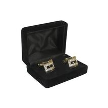 Men J.Valintin Cufflinks by Vitorofolo for French Cuff Shirt V39-62 Gold Diamond image 2